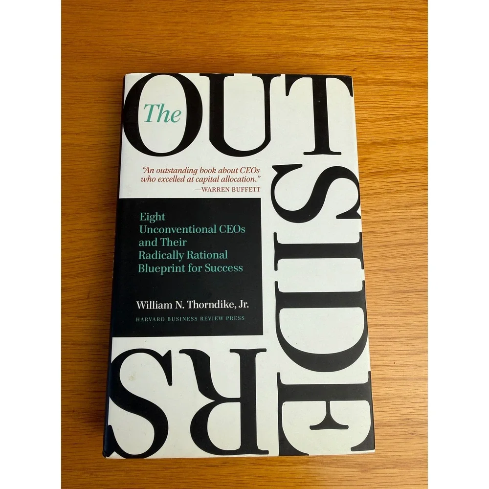 The Outsiders Book Hardcover HARVARD BUSINESS REVIEW PRESS Thorndike